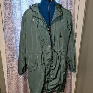 Women's Green Hooded Jacket
